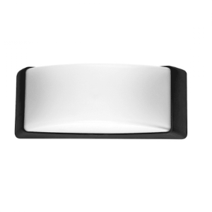 Απλίκα επίτοιχη πλαστική ανθρακί 1XE27 FOS ME 21-0112-19