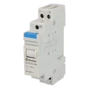 Ρελέ ράγας 12VDC 20A 1NO+1NC 22.23-12V FINDER