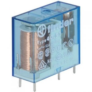 Ρελέ mini Finder pin 5mm 4051 24V DC 10A 1 επαφής 1405190240