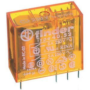 Ρελέ mini Finder pin 5mm 4052 230 230V 8A 2 επαφών