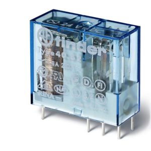 Ρέλε Mini Finder pin 5mm 4052 24V DC 8A 2 επαφών