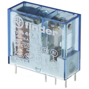 Ρελέ mini Finder pin 5mm 4061 24VDC 16A 1 επαφή