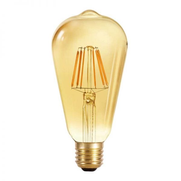Λάμπα Led E27 ST64 8W 2200K EDISON Dimmable 44-05041 FOSME
