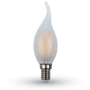 Λάμπα Led E14 Κερί 6W Milky μάτ Τζουνί 2800K 520lm 44-05508 FOSME