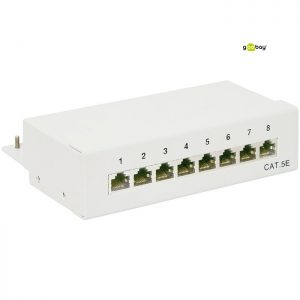 Patch Panel επίτοιχο 8 θυρών UTP/STP Cat5e GOOBAY 68882