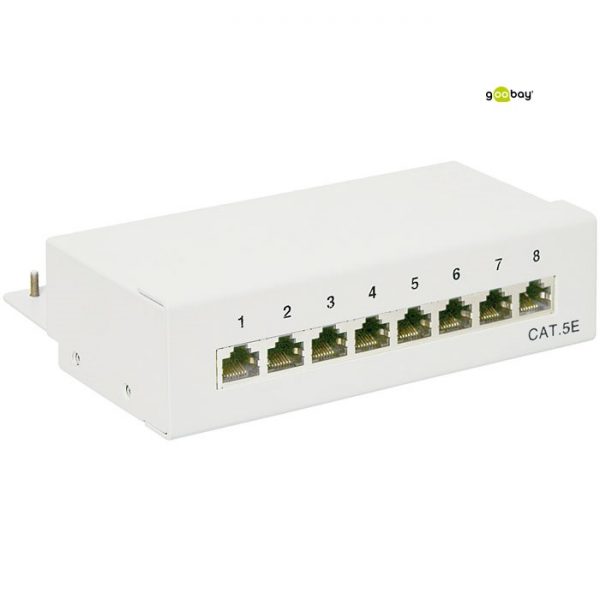 Patch Panel επίτοιχο 8 θυρών UTP/STP Cat5e GOOBAY 68882