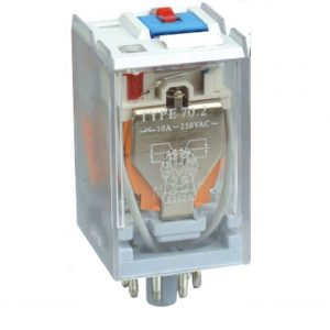 Ρελέ τύπου λυχνίας 11pin 12V DC με λυχνία Led 70.003 EL TECH