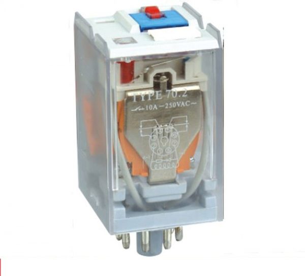 Ρελέ τύπου λυχνίας 11pin 12V DC με λυχνία Led 70.003 EL TECH