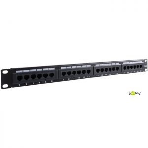 Patch PANEL 19 24 θυρών UTP Cat 6 93866 Goobay"