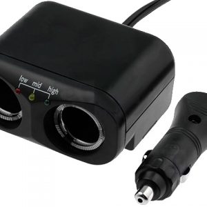 Αντάπτορας αναπτήρα αυτοκινήτου 2 εξόδων 12V 10A 1m A13-75A24B1-
