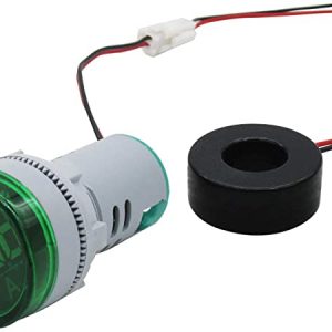 Λυχνία LED Φ22 με Αμπερόμετρο 0-100Α πράσινη AD16-22DS-GR TAIFA