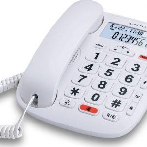 Τηλέφωνο ενσύρματο με μεγάλα πλήκτρα ALCATEL TMAX 20 Λευκό