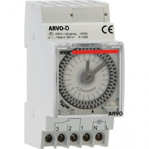 Χρονοδιακόπτης ράγας 12V DC ράγας με εφεδρεία ARVO-D12 VEMER