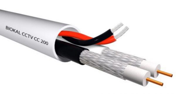 Καλώδιο CC-200 για CCTV 2xRG59+2X0.50mm BIOKAL