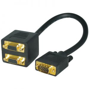 VGA Splitter Καλώδιο VGA αρσ. σε 2xVGA Θηλ. CCGP59120BK02 NEDIS