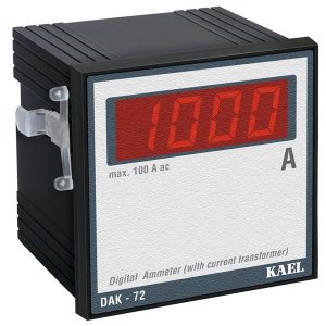 Αμπερόμετρο ψηφιακό 96x96 πόρτας 100A DAK-A-96 KAEL