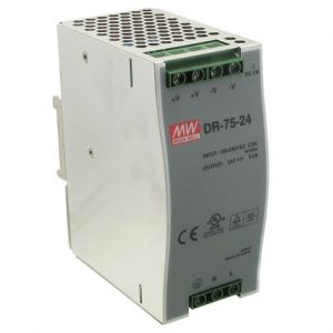 Τροφοδοτικό ράγας 24V DC 3,2A DR75 75W DR75-24 MEAN WELL