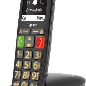 Ασύρματο τηλέφωνο Dect για ηλικιωμένους E290 Gigaset Black