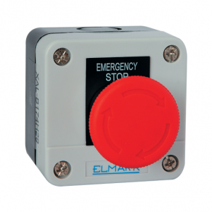 Μπουτόν μανιτάρι STOP Φ40 με συγκράτηση IP44 EL1-B174 ELMARK