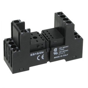 Βάση ράγας ρελέ PCB 2 επαφών ES15-2N ERSCE