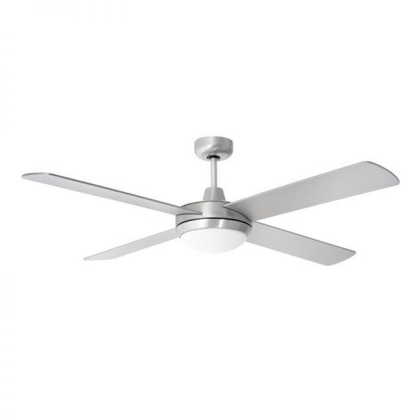 Ανεμιστήρας οροφής σατινέ Φ130 65W με κοντρόλ και λάμπα 147-29007 EUROLAMP
