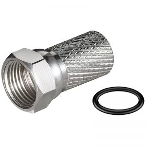 Βύσμα φίς TV/SAT F 7.0mm με φλάντζα HLB-3005 OEM