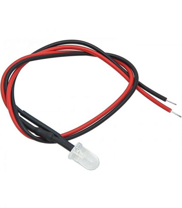 Λυχνία Led 12V dc Μπλέ με καλώδιο 4607 OEM