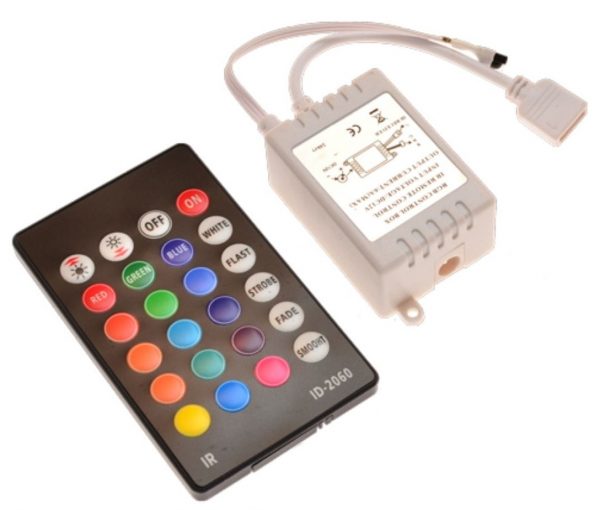 Σέτ ταινία LED RGB 9.6W/m 5μέτρα IP20 SMD5050 + controller MTN-2558 - Image 2
