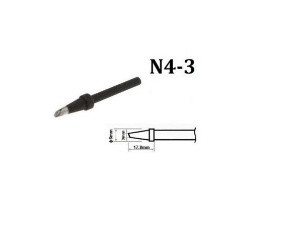 Mύτη N4-3 Φ3 κολλητηριου για ZD-415 ZHONGDI