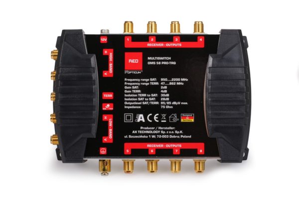 Πολυδιακόπτης OMS PRO TRQ 5/8 Multiswitch OPTICUM