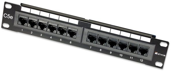 Patch Panel 19 12 θυρών UTP Cat5e 1U PCB-12P SAFEWELL
