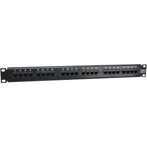 Patch Panel 1U 19 24 θυρών UTP Cat 5e PCB-24P Lancom"