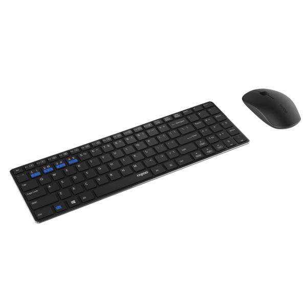 Πληκτρολόγιο mouse set Ultra Slim Wireless 9300M GR RAPOO Black