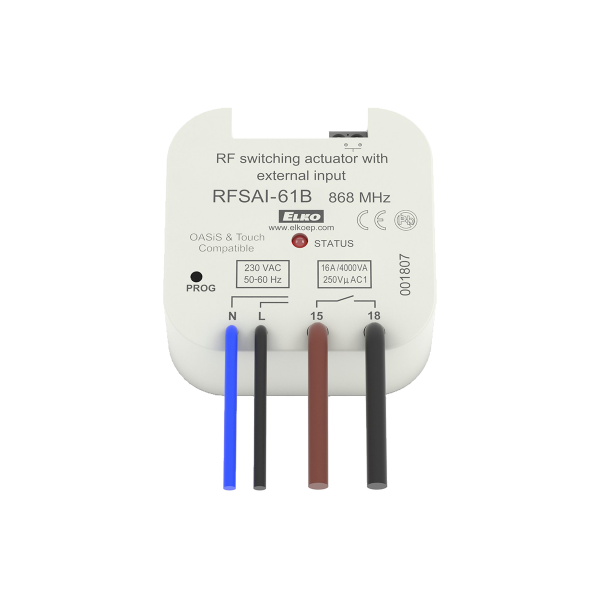 Ασύρματος τηλεχειρισμός δέκτης 230V 16A RFSA-61B ELKO