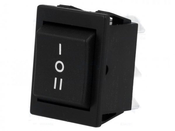 Διακόπτης Rocker μπουτόν (ON)-OFF-(ON) 6Pin 250V 16A RL2-323-C28 Honyone