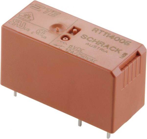 Ρελέ SCHRACK RT114730 PCB 230VAC 12A 1επαφής pin 3.5mm