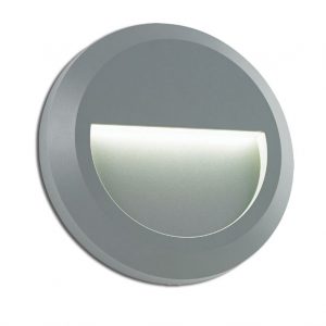 Φωτιστικό απλίκα Led στρογγυλή γκρί με σκίαστρο 1.5W SLIM02 ACA