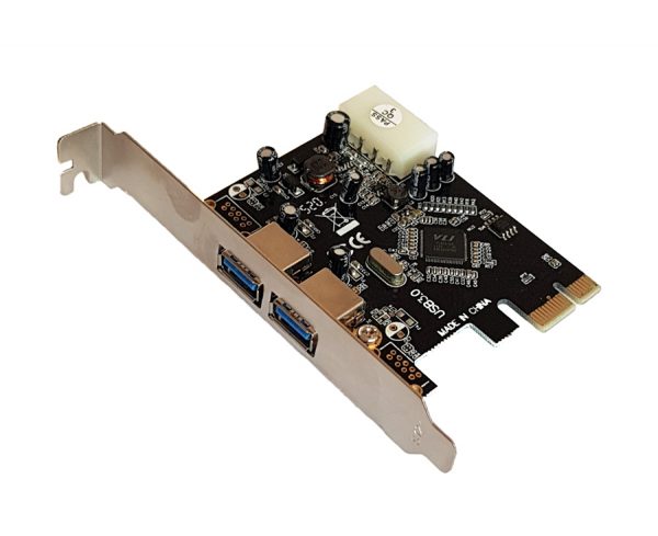 Κάρτα επέκτασης PCI-e USB 3.0 2 ports slot-024 POWERTECH