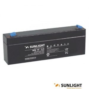 Μπαταρία 12V 2.3Ah μολύβδου επαναφορτιζόμενη SPA12-2.3 SUNLIGHT