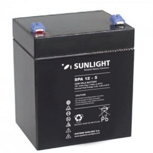 Μπαταρία 12V 5Ah μολύβδου επαναφορτιζόμενη SPA12-5 SUNLIGHT
