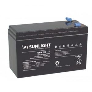Μπαταρία 12V 7Ah μολύβδου επαναφορτιζόμενη SUNLIGHT SPA12-7
