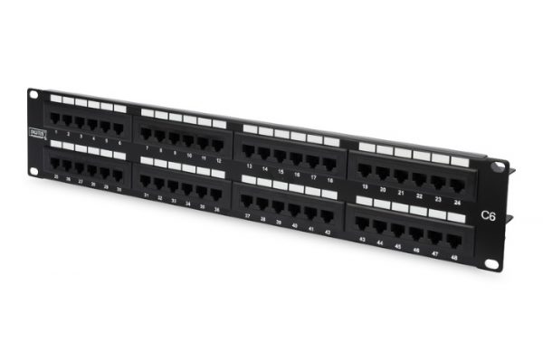Patch Panel 19 48 θυρών UTP CAT6 2U SWUTP-CAT6-PP48"