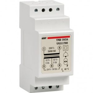 Μετασχηματιστής ράγας κουδουνιών 12V & 24VAC TMD 10/24 VEMER