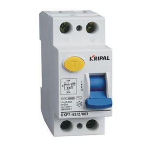 Ρελέ διαρροής μονοφασικό 2x40A 30mA UKF7-2 KRIPAL