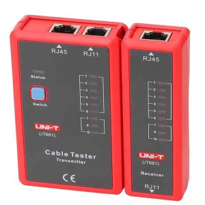Tester καλωδίων δικτύου τηλεφώνου RJ11-RJ45 UT-681L UNI-T