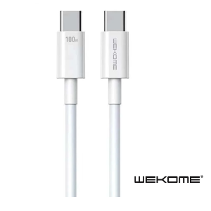 Καλώδιο φόρτισης Type-C σε Type-C 5A 100W PD 1m WDC-182 WEKOME White