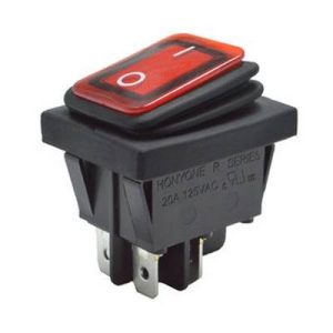 Διακόπτης Rocker ON-OFF με λυχνία 22Α 250V IP65 WR210 Honyone