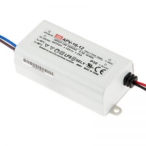 Τροφοδοτικό 12V DC 1.2A για ταινία LED APV16-12 MEAN WELL