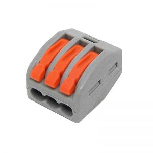 Κλέμα τριπολική ταχείας καλωδίων 0.08mm έως 2.5mm 32A CMK-413 TM
