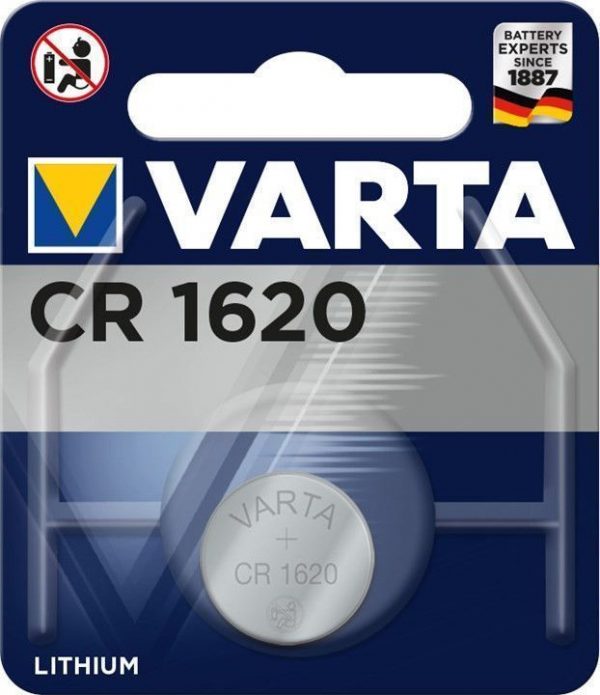 Μπαταρία λιθίου κουμπί 3V CR1620 Lithium VARTA (1τεμ)